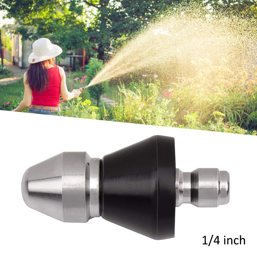 1/4 Inch High Pressure Pipe Nozzle Sewer Cleaning Nozzle Drain Cleaning Pipe Machine Spray Nozzle Washer Irrigation Sprinkler